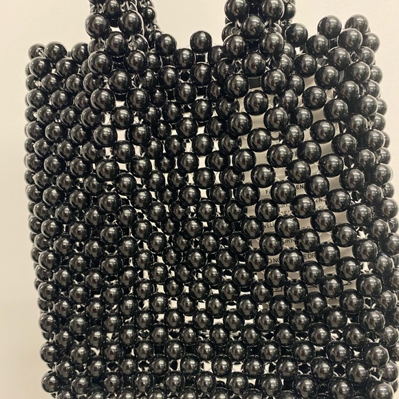 ✨NWT✨ UNIQUE MARBLE-FEEL BLACK PURSE | MINI BAG - Picture 2 of 7